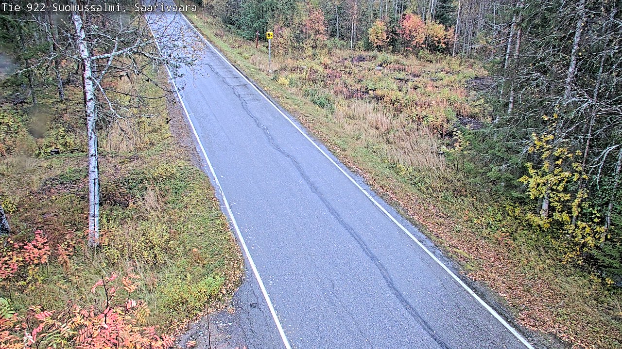 Weather Camera Image Väg 843 Suomussalmi, Saarivaara, Suomussalmi, Kainuu