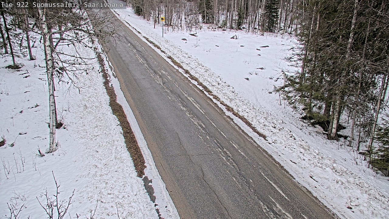 Weather Camera Image Väg 843 Suomussalmi, Saarivaara, Suomussalmi, Kainuu