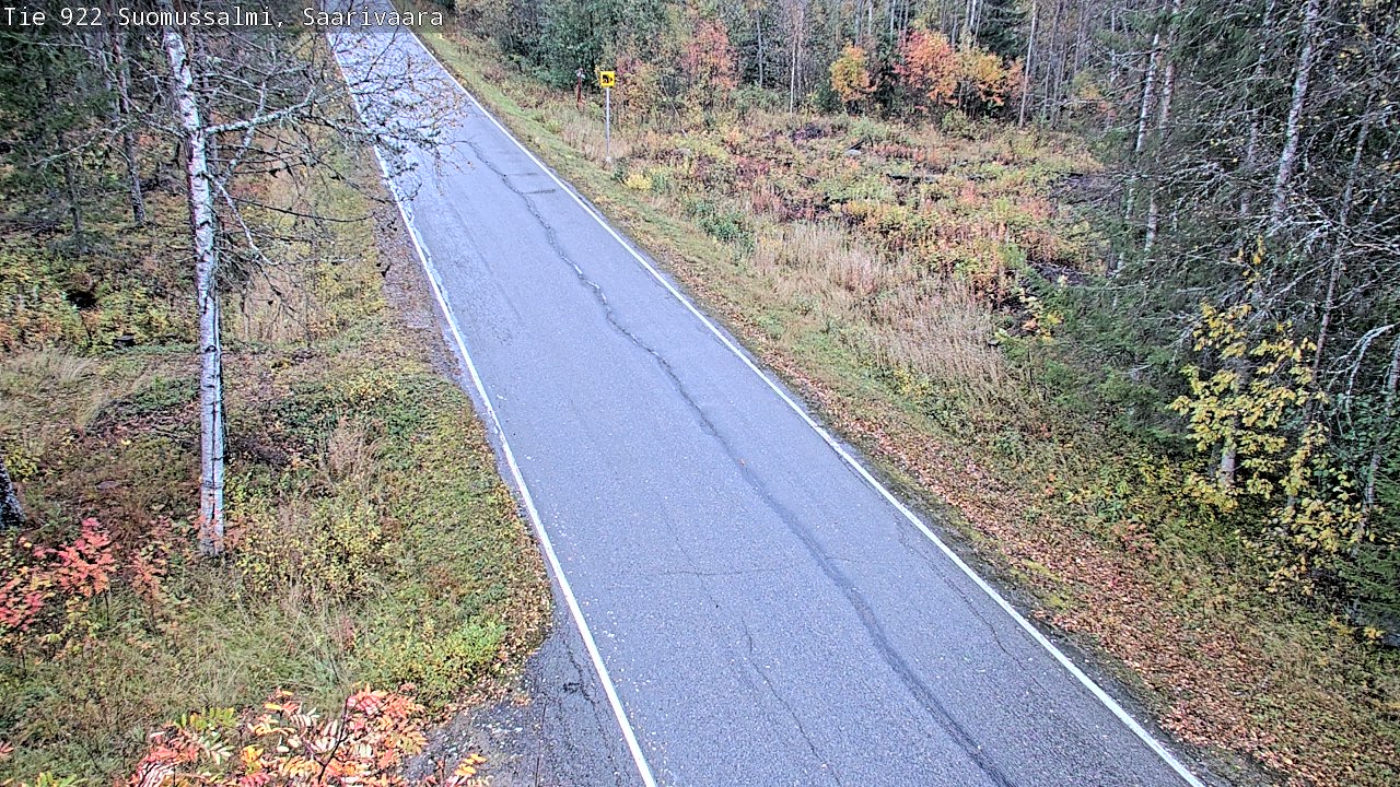 Weather Camera Image Väg 843 Suomussalmi, Saarivaara, Suomussalmi, Kainuu