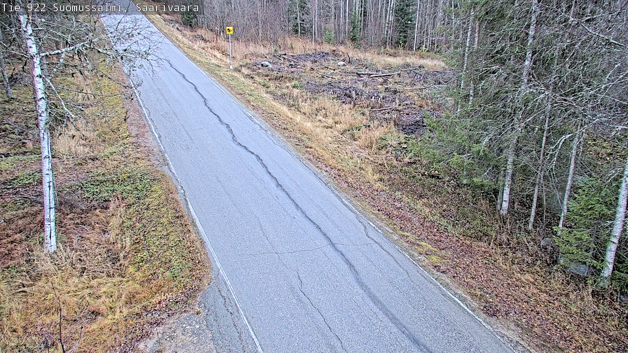 Weather Camera Image Väg 843 Suomussalmi, Saarivaara, Suomussalmi, Kainuu