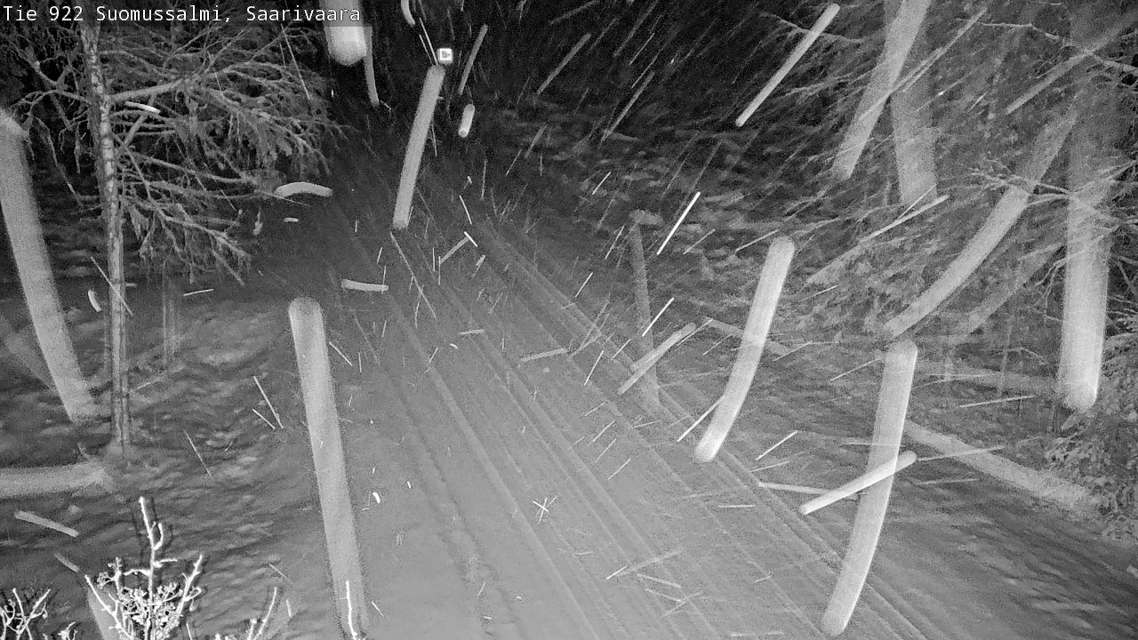 Weather Camera Image Road 950 843 Suomussalmi, Saarivaara, Suomussalmi, Kainuu
