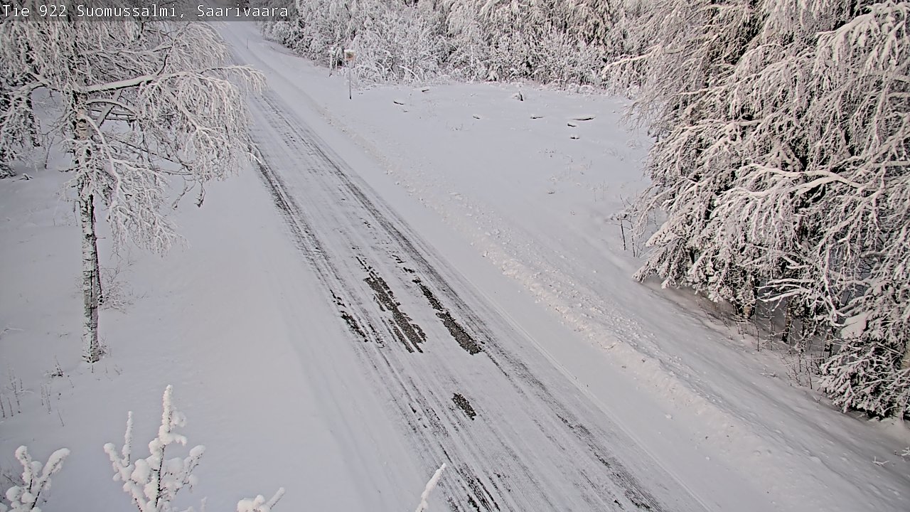 Weather Camera Image Väg 843 Suomussalmi, Saarivaara, Suomussalmi, Kainuu