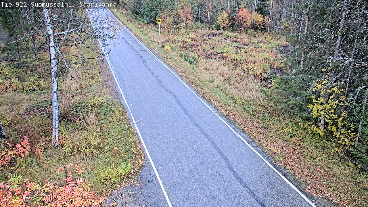 Weather Camera Image Väg 843 Suomussalmi, Saarivaara, Suomussalmi, Kainuu