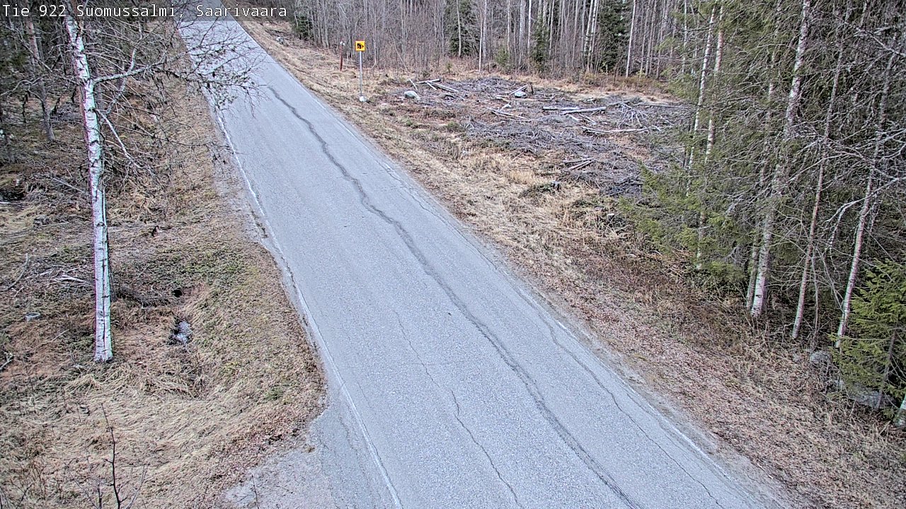 Weather Camera Image Road 950 843 Suomussalmi, Saarivaara, Suomussalmi, Kainuu