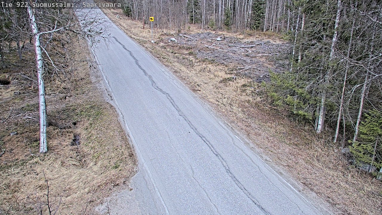 Weather Camera Image Väg 843 Suomussalmi, Saarivaara, Suomussalmi, Kainuu