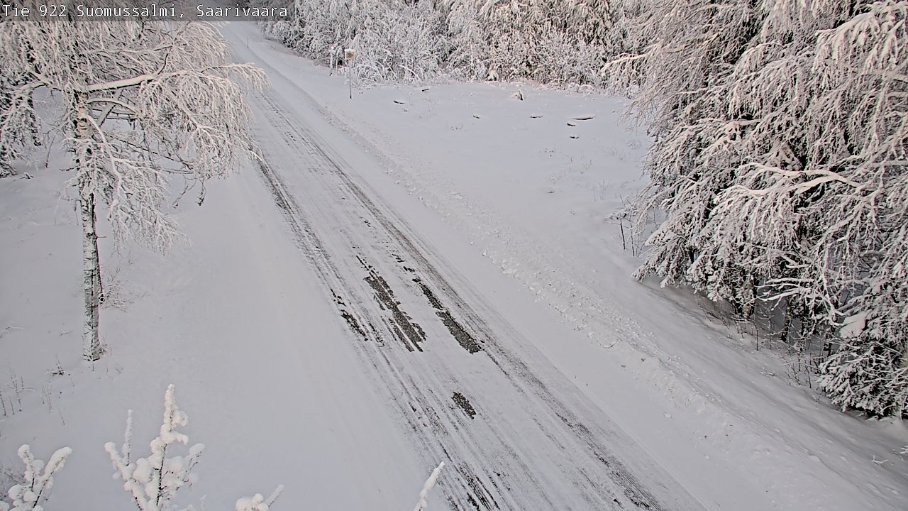 Weather Camera Image Road 950 843 Suomussalmi, Saarivaara, Suomussalmi, Kainuu