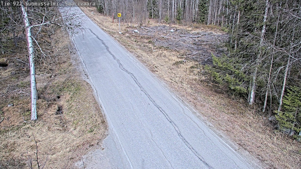 Weather Camera Image Väg 843 Suomussalmi, Saarivaara, Suomussalmi, Kainuu