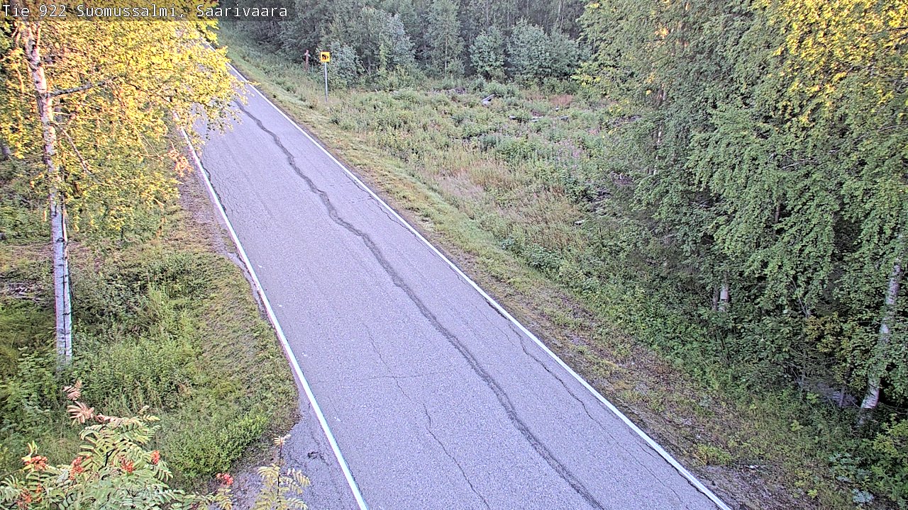 Weather Camera Image Väg 843 Suomussalmi, Saarivaara, Suomussalmi, Kainuu