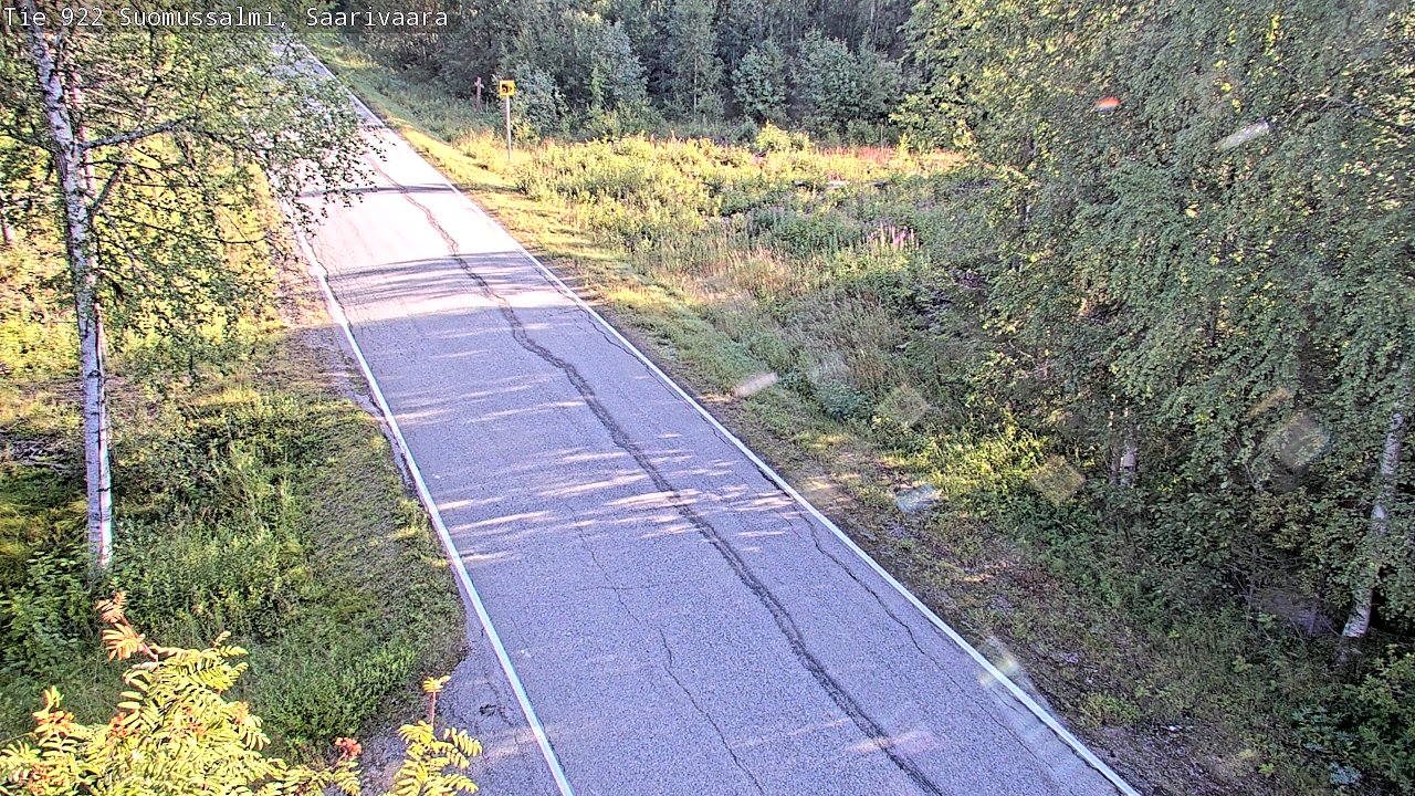 Weather Camera Image Väg 843 Suomussalmi, Saarivaara, Suomussalmi, Kainuu