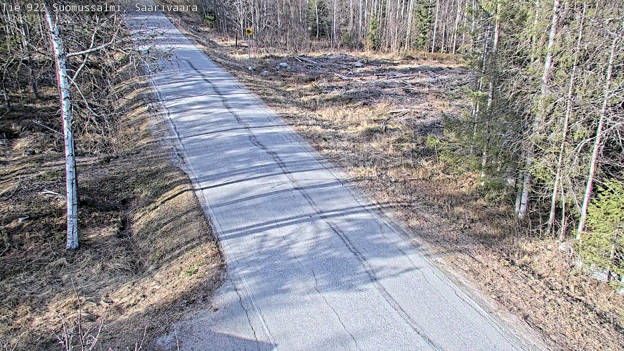Weather Camera Image Road 950 843 Suomussalmi, Saarivaara, Suomussalmi, Kainuu