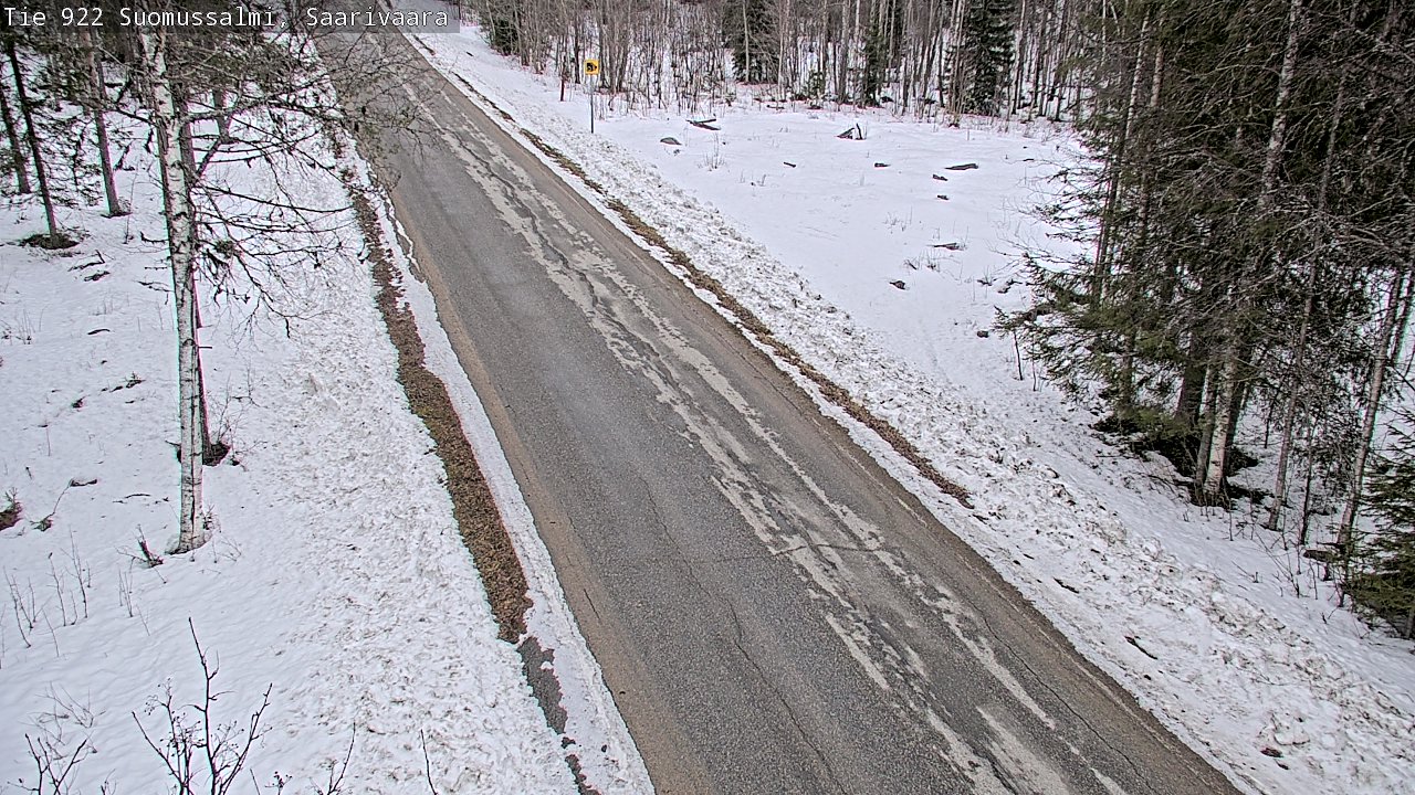 Weather Camera Image Road 950 843 Suomussalmi, Saarivaara, Suomussalmi, Kainuu
