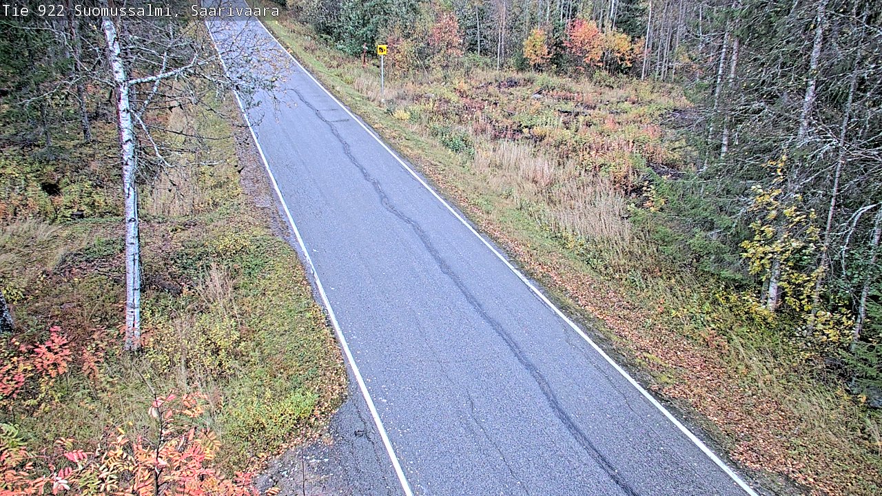 Weather Camera Image Väg 843 Suomussalmi, Saarivaara, Suomussalmi, Kainuu