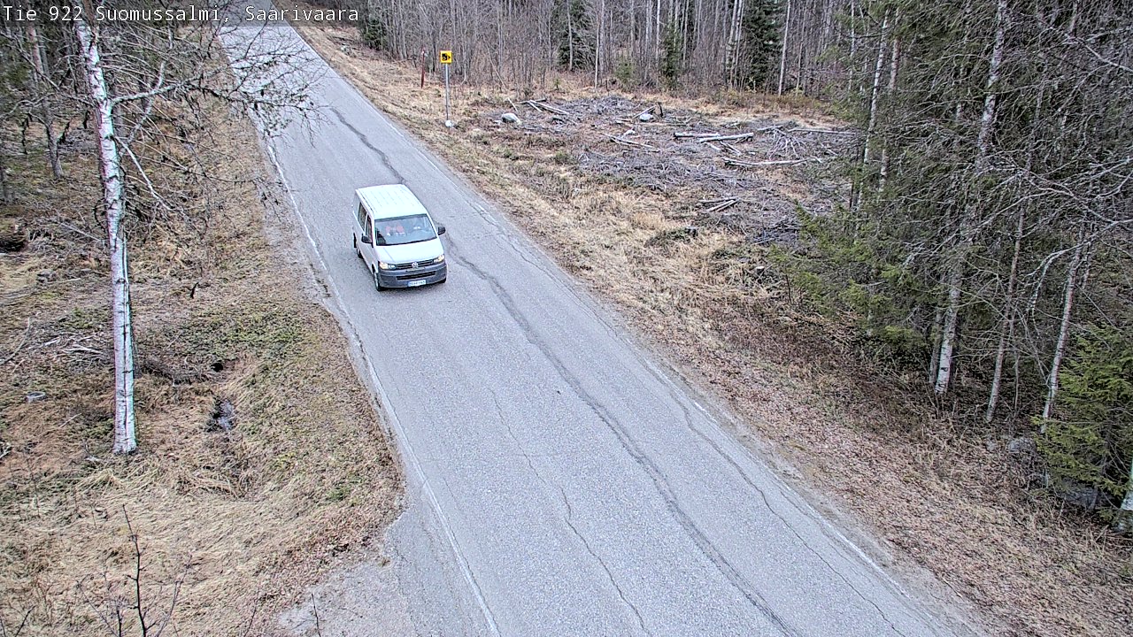 Weather Camera Image Väg 843 Suomussalmi, Saarivaara, Suomussalmi, Kainuu