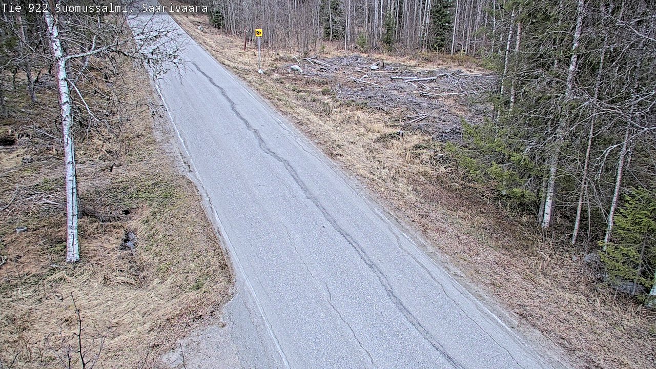 Weather Camera Image Väg 843 Suomussalmi, Saarivaara, Suomussalmi, Kainuu