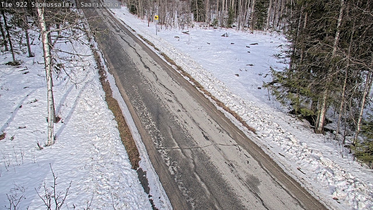 Weather Camera Image Road 950 843 Suomussalmi, Saarivaara, Suomussalmi, Kainuu