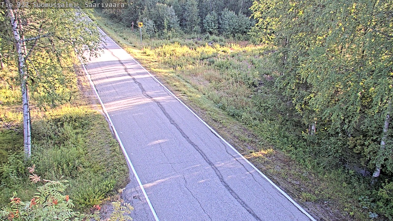 Weather Camera Image Väg 843 Suomussalmi, Saarivaara, Suomussalmi, Kainuu