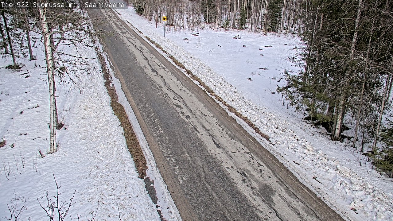 Weather Camera Image Road 950 843 Suomussalmi, Saarivaara, Suomussalmi, Kainuu