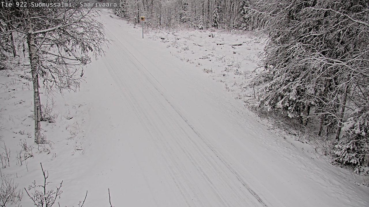 Weather Camera Image Road 950 843 Suomussalmi, Saarivaara, Suomussalmi, Kainuu