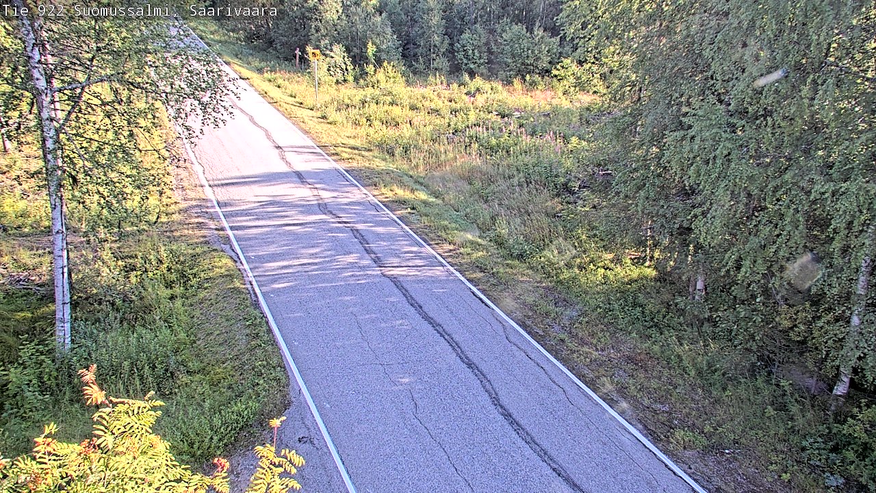 Weather Camera Image Väg 843 Suomussalmi, Saarivaara, Suomussalmi, Kainuu