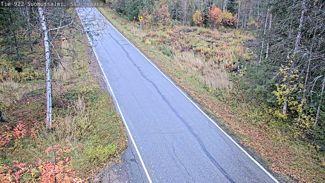 Weather Camera Image Väg 843 Suomussalmi, Saarivaara, Suomussalmi, Kainuu
