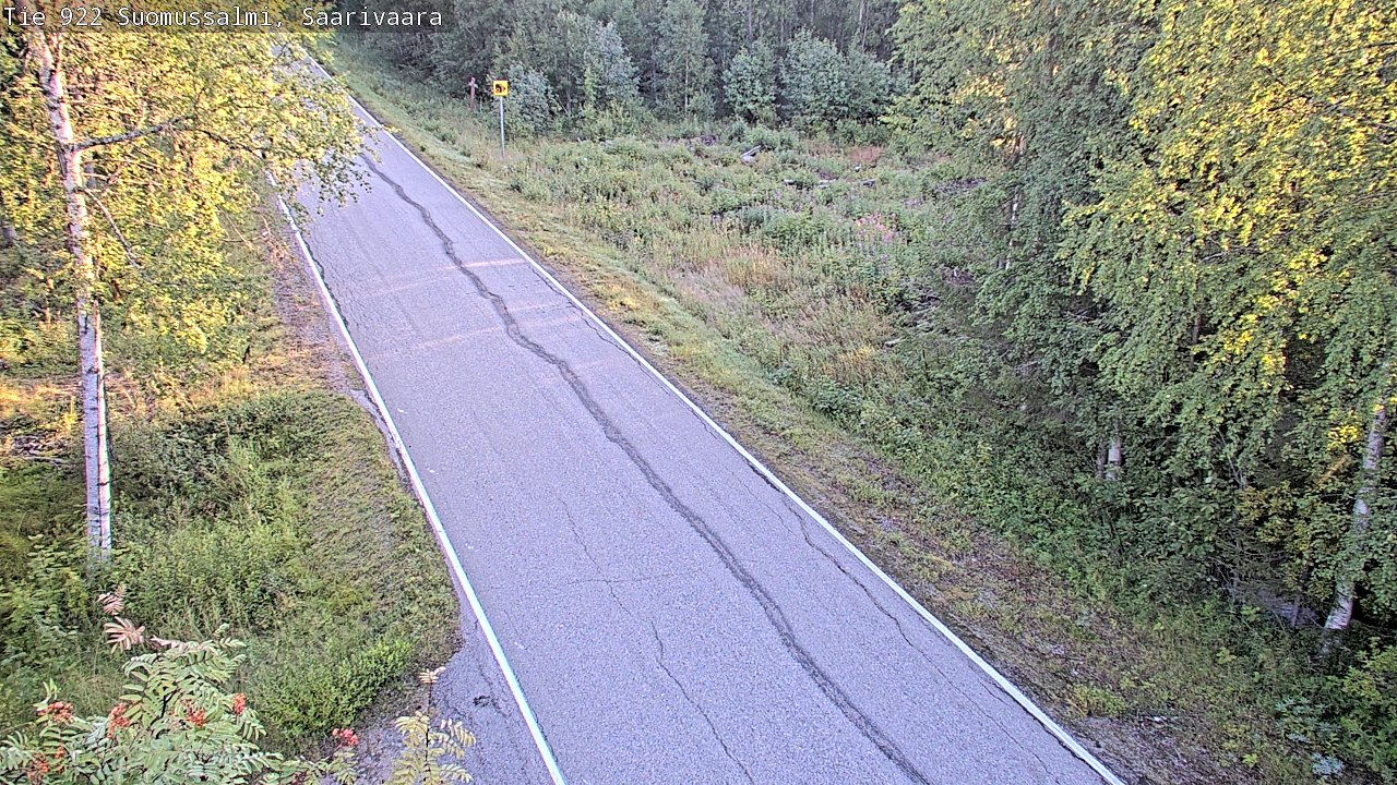 Weather Camera Image Väg 843 Suomussalmi, Saarivaara, Suomussalmi, Kainuu