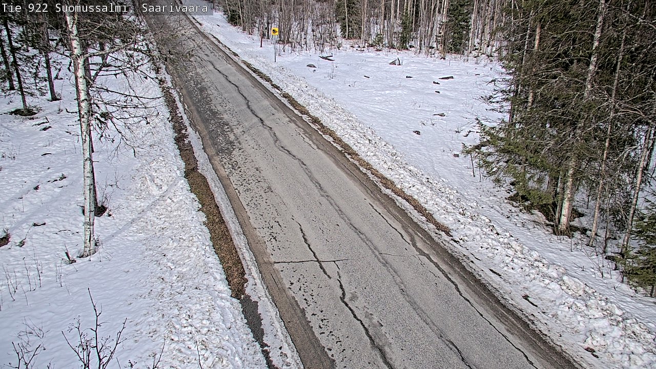 Weather Camera Image Road 950 843 Suomussalmi, Saarivaara, Suomussalmi, Kainuu