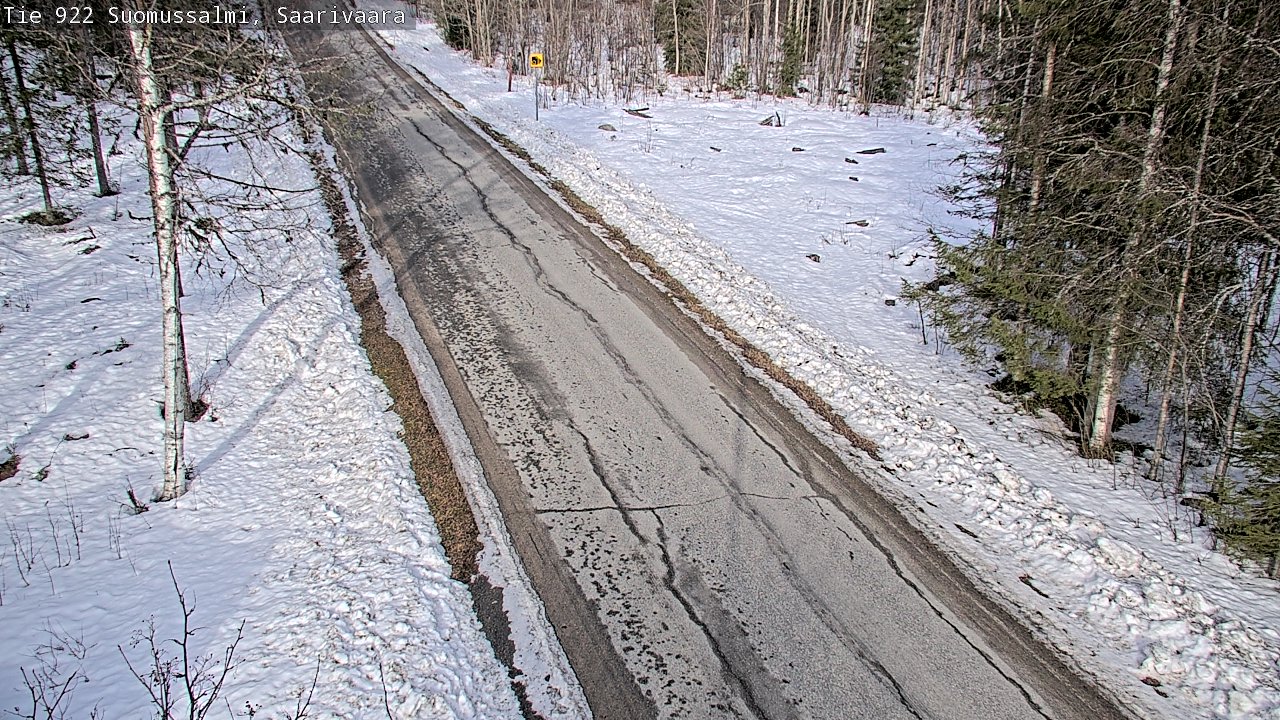 Weather Camera Image Road 950 843 Suomussalmi, Saarivaara, Suomussalmi, Kainuu