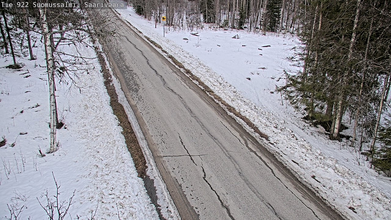 Weather Camera Image Road 950 843 Suomussalmi, Saarivaara, Suomussalmi, Kainuu