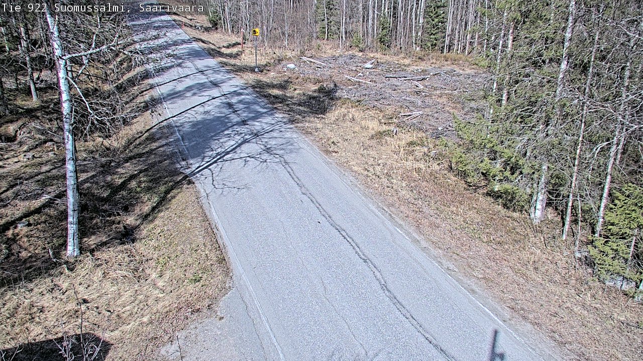Weather Camera Image Väg 843 Suomussalmi, Saarivaara, Suomussalmi, Kainuu