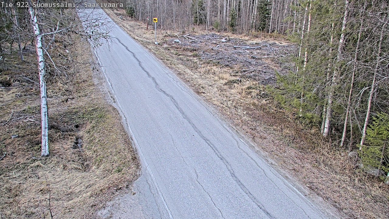 Weather Camera Image Road 950 843 Suomussalmi, Saarivaara, Suomussalmi, Kainuu