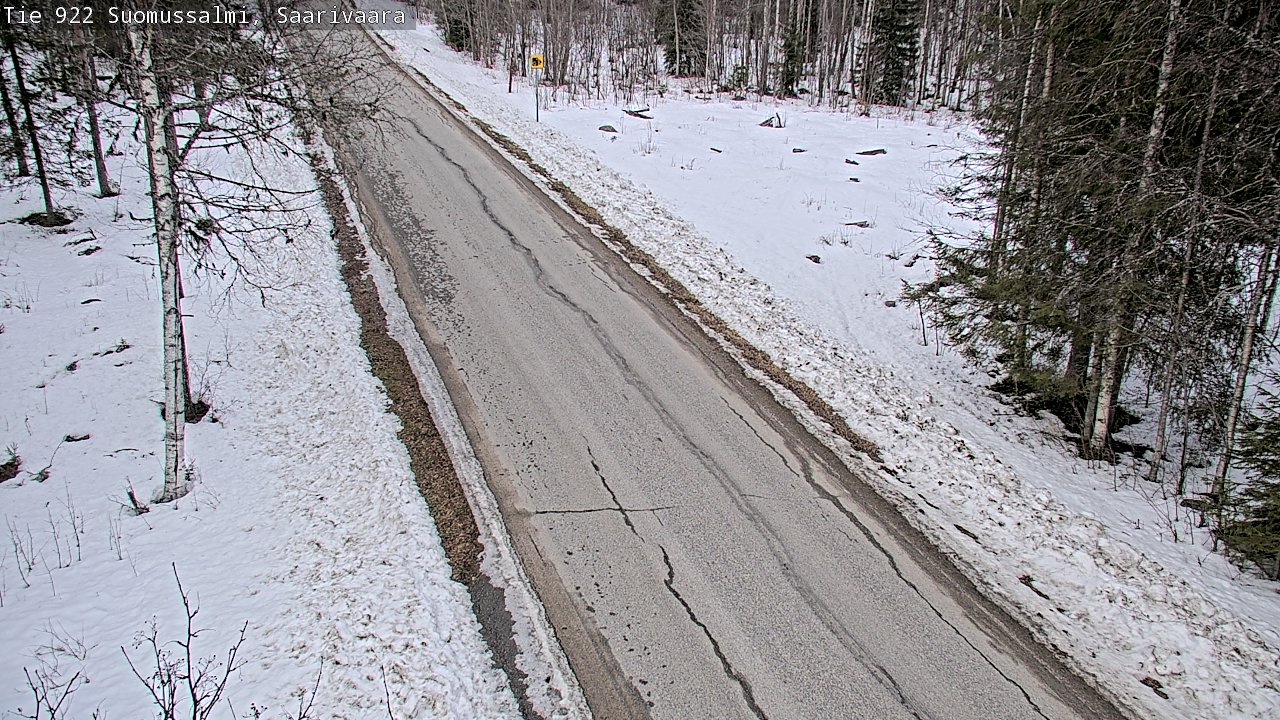 Weather Camera Image Road 950 843 Suomussalmi, Saarivaara, Suomussalmi, Kainuu