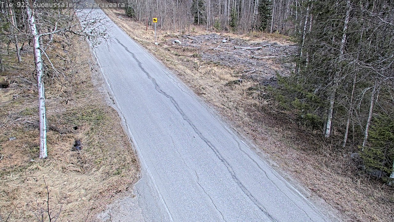 Weather Camera Image Väg 843 Suomussalmi, Saarivaara, Suomussalmi, Kainuu