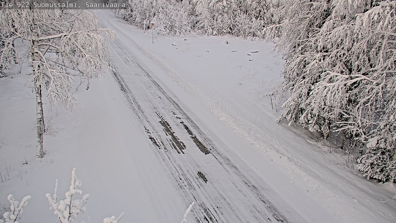 Weather Camera Image Väg 843 Suomussalmi, Saarivaara, Suomussalmi, Kainuu