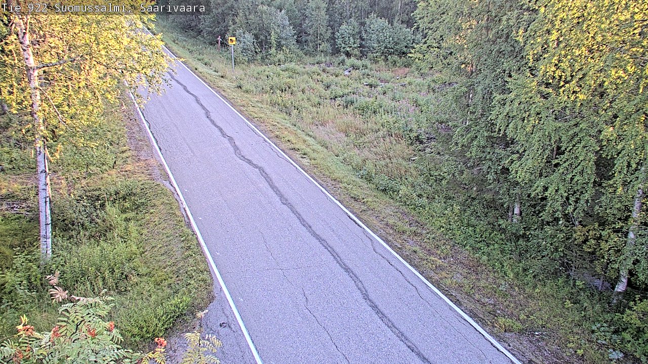Weather Camera Image Väg 843 Suomussalmi, Saarivaara, Suomussalmi, Kainuu