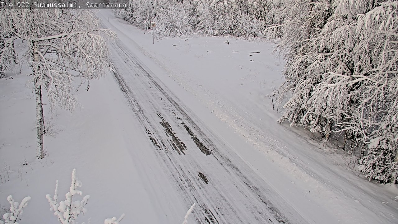 Weather Camera Image Väg 843 Suomussalmi, Saarivaara, Suomussalmi, Kainuu