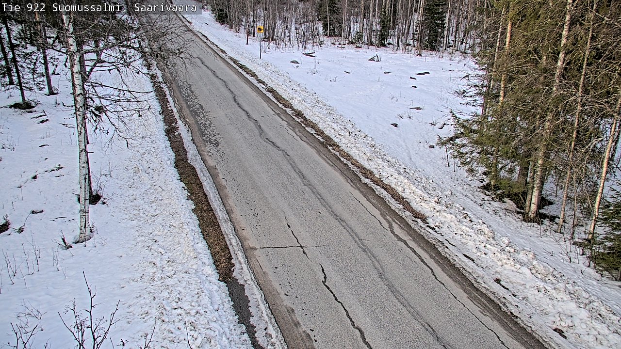 Weather Camera Image Road 950 843 Suomussalmi, Saarivaara, Suomussalmi, Kainuu