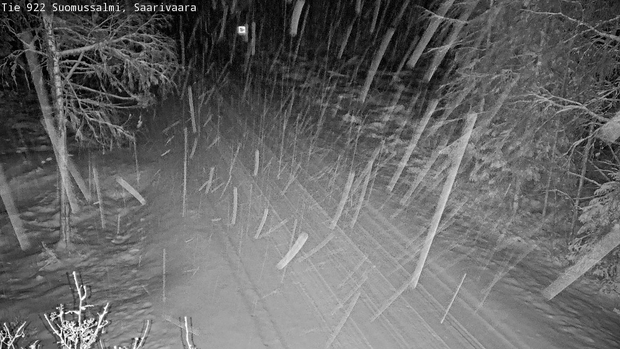 Weather Camera Image Road 950 843 Suomussalmi, Saarivaara, Suomussalmi, Kainuu
