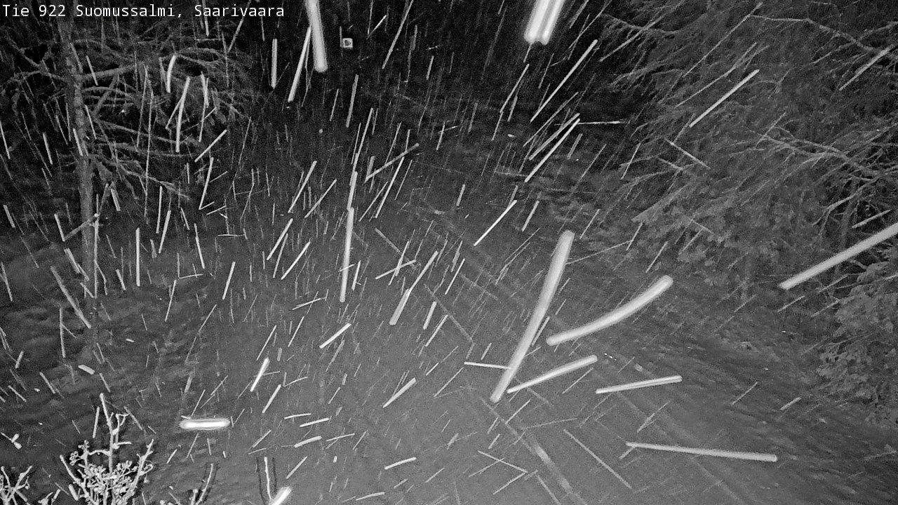 Weather Camera Image Road 950 843 Suomussalmi, Saarivaara, Suomussalmi, Kainuu