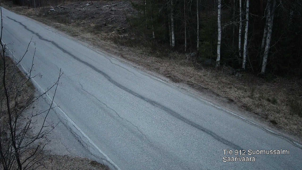 Weather Camera Image Väg 843 Suomussalmi, Saarivaara, Suomussalmi, Kainuu