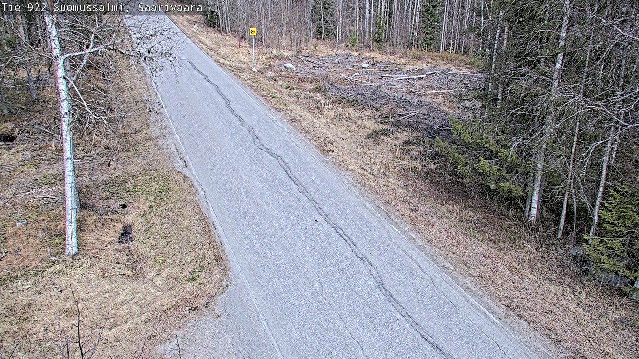 Weather Camera Image Väg 843 Suomussalmi, Saarivaara, Suomussalmi, Kainuu