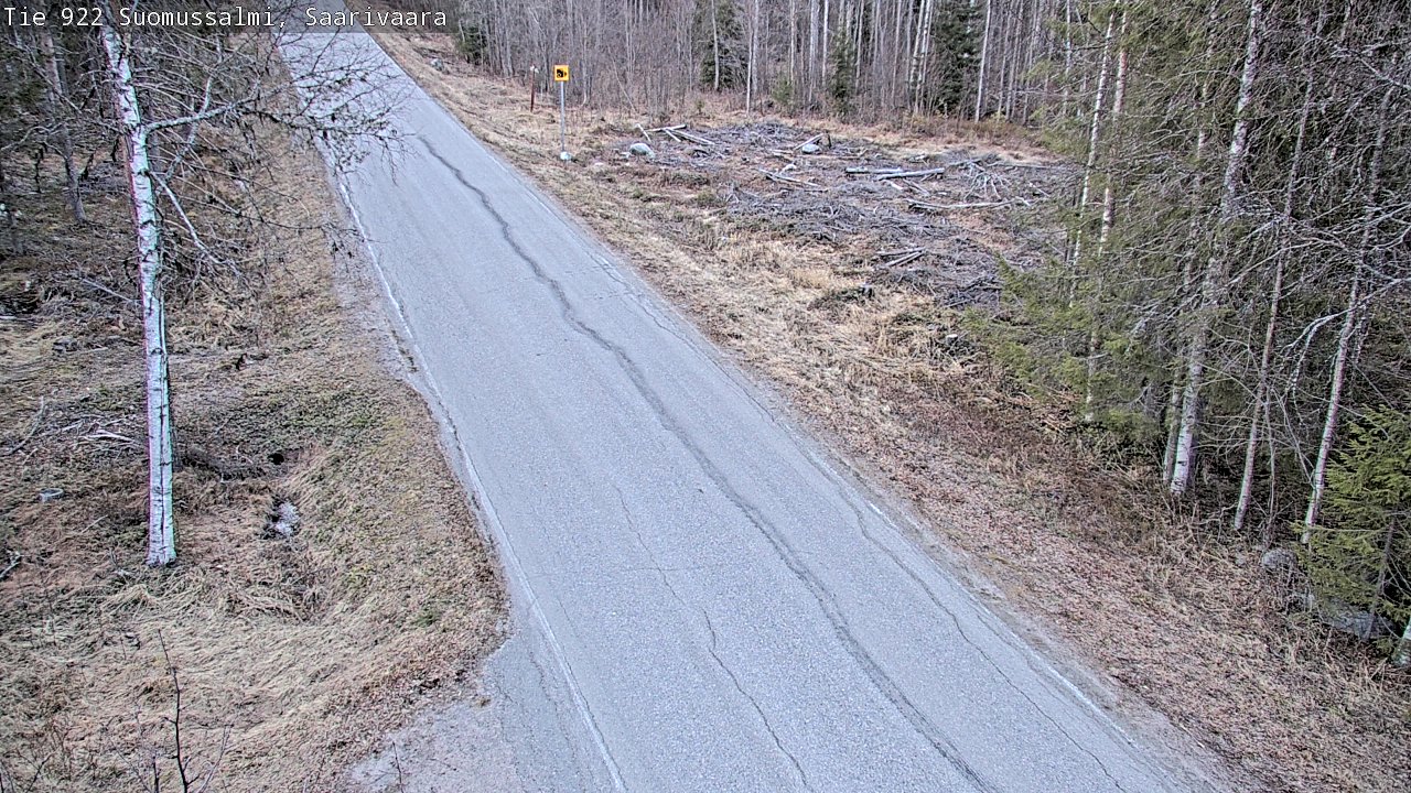 Weather Camera Image Road 950 843 Suomussalmi, Saarivaara, Suomussalmi, Kainuu