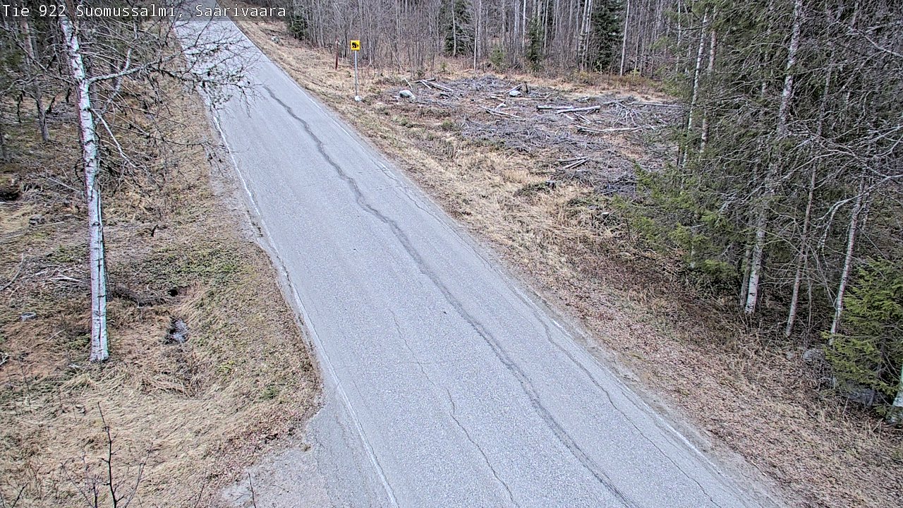 Weather Camera Image Väg 843 Suomussalmi, Saarivaara, Suomussalmi, Kainuu