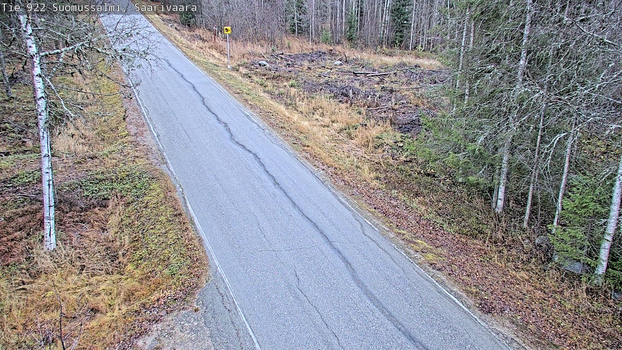 Weather Camera Image Road 950 843 Suomussalmi, Saarivaara, Suomussalmi, Kainuu