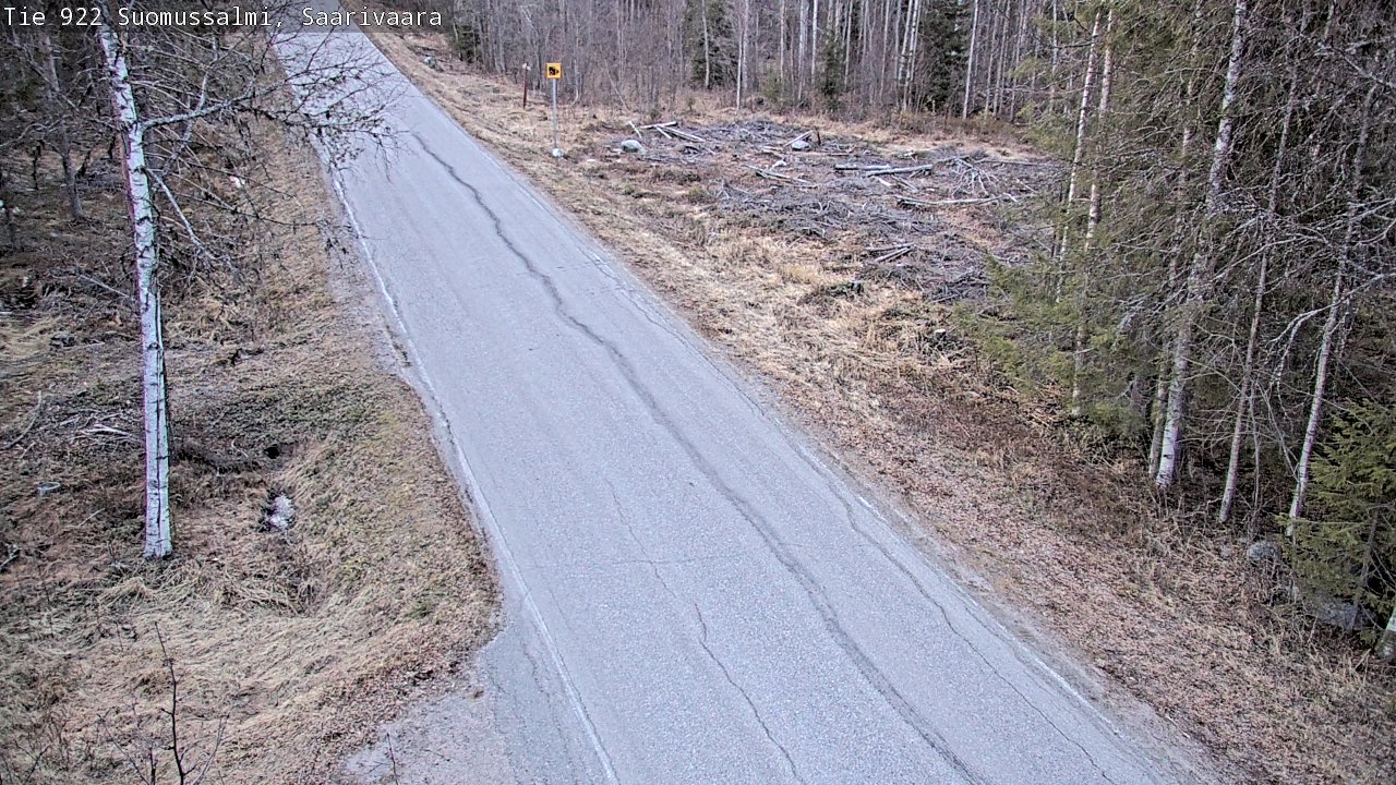 Weather Camera Image Road 950 843 Suomussalmi, Saarivaara, Suomussalmi, Kainuu