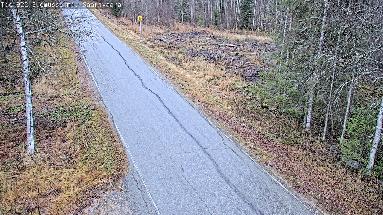 Weather Camera Image Väg 843 Suomussalmi, Saarivaara, Suomussalmi, Kainuu