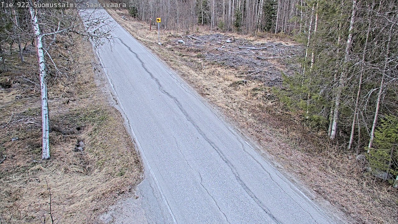 Weather Camera Image Road 950 843 Suomussalmi, Saarivaara, Suomussalmi, Kainuu