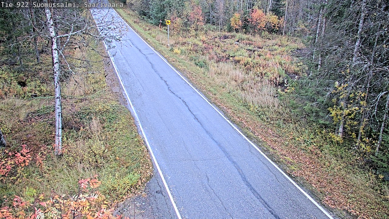 Weather Camera Image Väg 843 Suomussalmi, Saarivaara, Suomussalmi, Kainuu