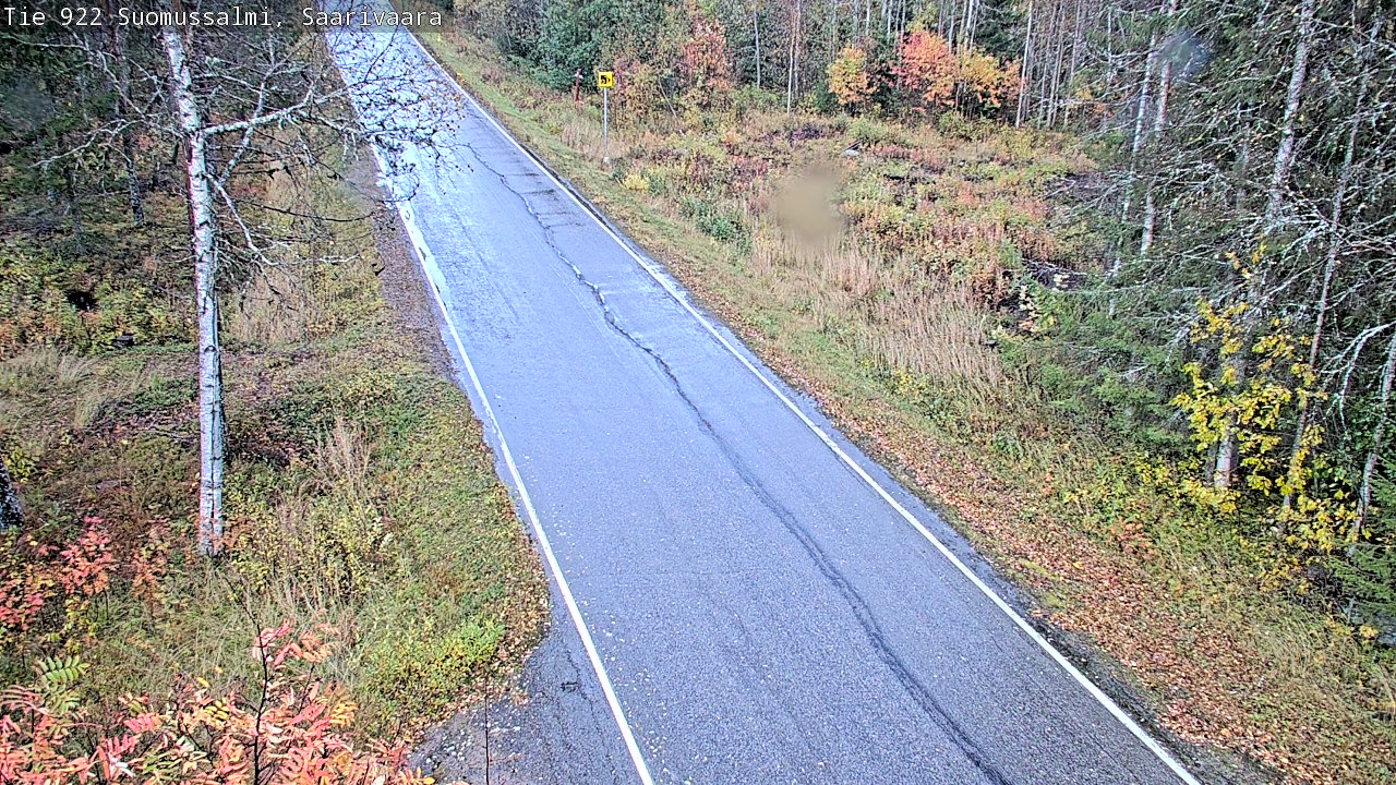 Weather Camera Image Väg 843 Suomussalmi, Saarivaara, Suomussalmi, Kainuu