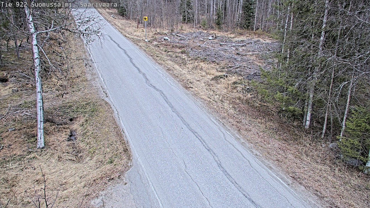 Weather Camera Image Väg 843 Suomussalmi, Saarivaara, Suomussalmi, Kainuu