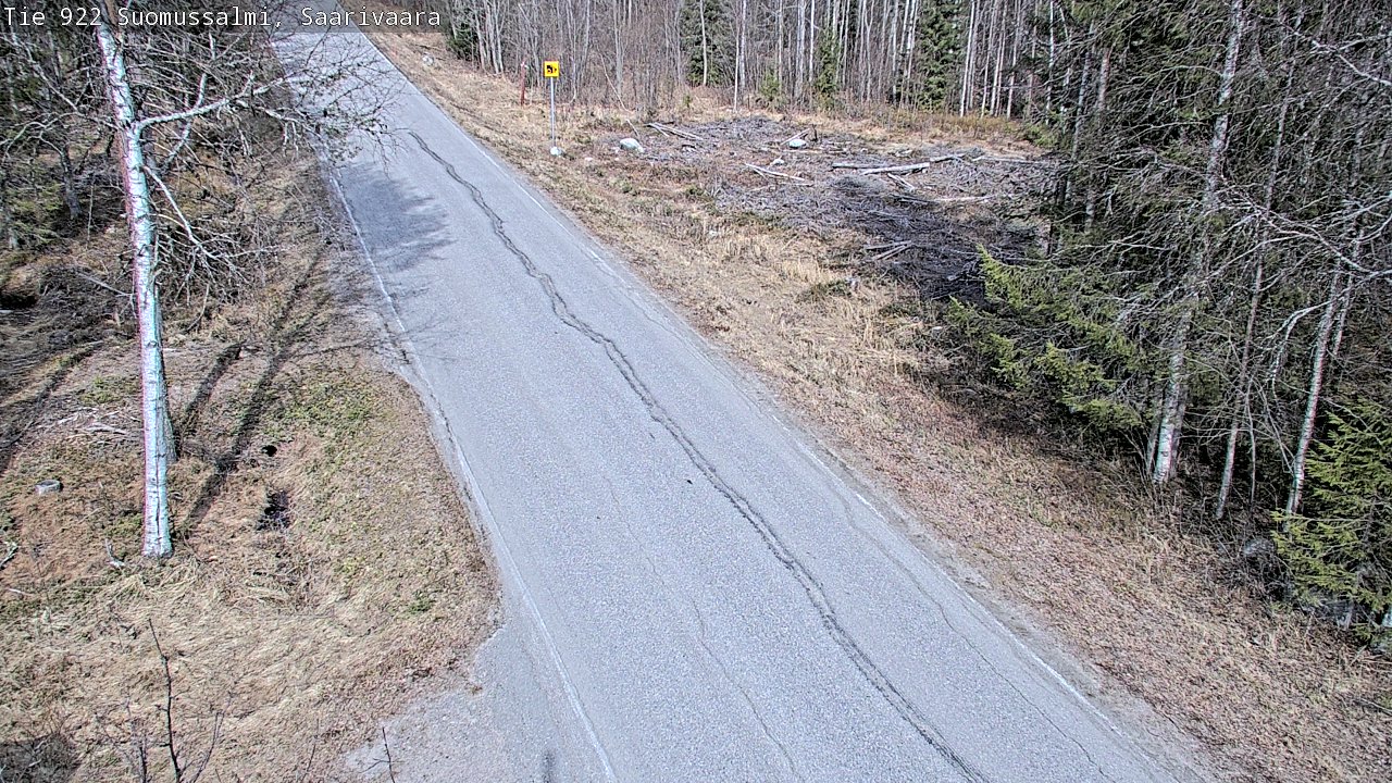 Weather Camera Image Väg 843 Suomussalmi, Saarivaara, Suomussalmi, Kainuu